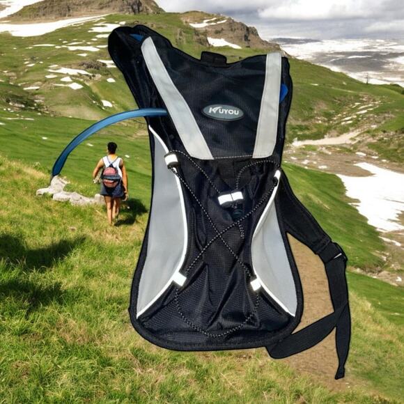 Kuyou Hydration Pack 2.0L Airflow Backpack Bladder Tubing Hike Camp Vacation - Picture 1 of 12